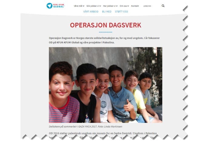 Norske skoleelever må velge 1. november: Vil jeg gi min arbeidsinntekt til å styrke organisasjoner som arbeider for å boikotte Israel? (Skjermdump fra kfuk-kfum-global.no) Norske skoleelever må velge 1. november: Vil jeg gi min arbeidsinntekt til å styrke organisasjoner som arbeider for å boikotte Israel? (Skjermdump fra kfuk-kfum-global.no)