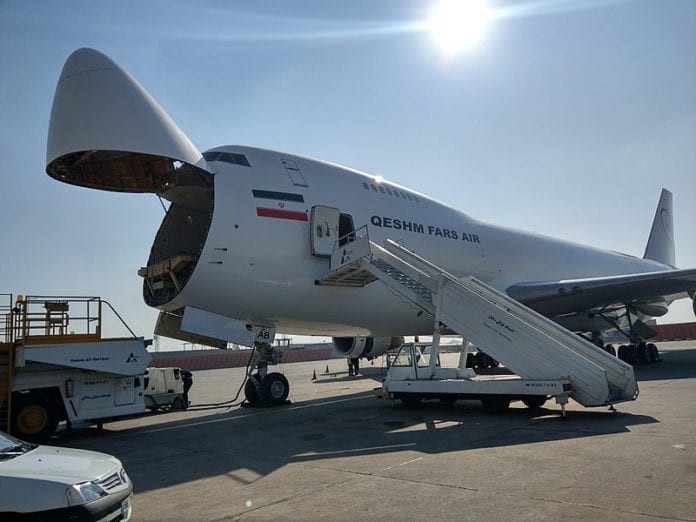 800px-IMAG1379 Et fraktfly fra det iranske selskapet Qeshm Fars Air. Israel mistenker at slike fly brukes til å frakte våpen. (Foto: Wikimedia Commons)