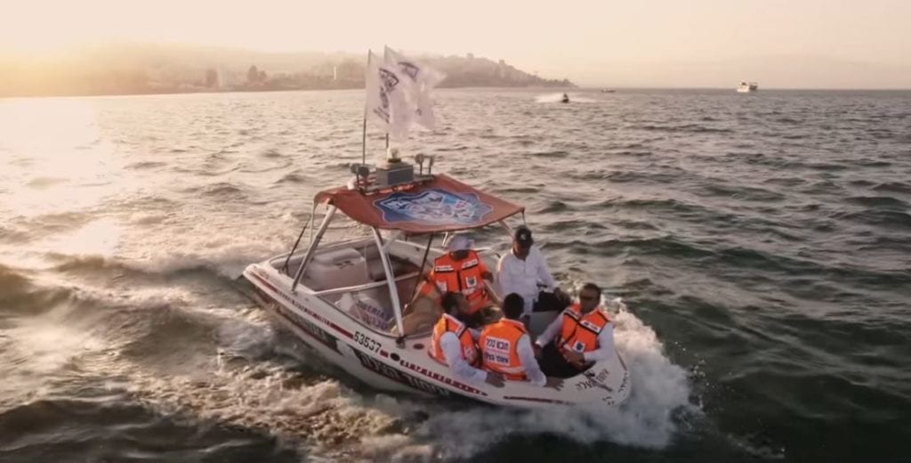 En båt fra United Hatzalah på Genesaretsjøen. (Foto: United Hatzalah)
