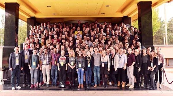 Delegatene på generalforsamlingen til European Youth Forum i november 2018. (Foto: youth_forum, Instagram) Delegatene på generalforsamlingen til European Youth Forum i november 2018. (Foto: youth_forum, Instagram)