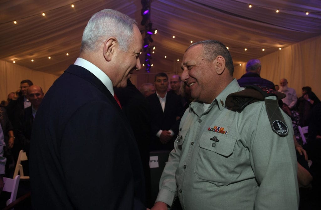 Gadi Eisenkot takket mandag 14. januar for seg etter fire år som sjef for det israelske forsvaret. (Foto: Amos Ben Gershom)