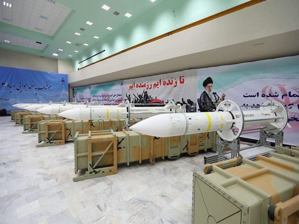 Iranske Sayyad-3-missiler på utstilling i juli 2017. (Illustrasjonsfoto: Iranian Defense Ministry)
