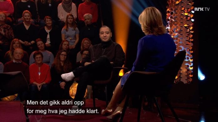 Skjermdump fra Lindmo på NRK 15. mars 2019.