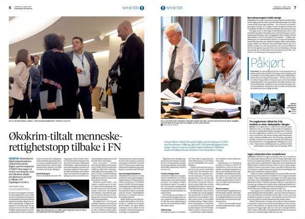 Faksmile av Stavanger Aftenblad 16. april 2019.