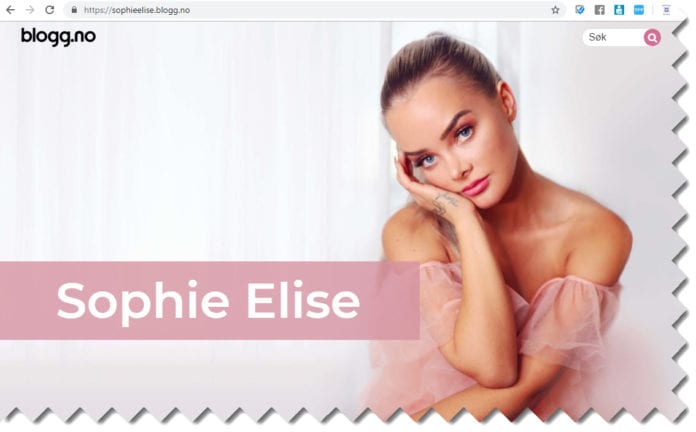 Bloggeren Sophie Elise anklager Israel for «moderne apartheid» og hevder israelerne synes det er «greit med barnemord». (Skjermdump fra sophieelise.blogg.no)