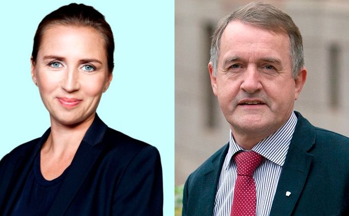Mette Frederiksen, statsminister i Danmark og Jenis av Rana, Færøyenes utenriksminister. (Foto: Socialdemokratiet og Karl R. Lilliendahl, norden.org)