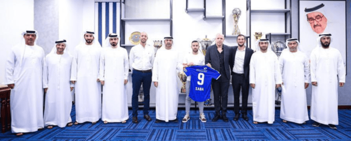 Saba Dia Saba er en israelsk araber som nå skriver historie som første israelske fotballer i en arabisk klubb. Al-Nasr fotballklubb i Dubai i Emiratene. (Foto: @Levyninho)