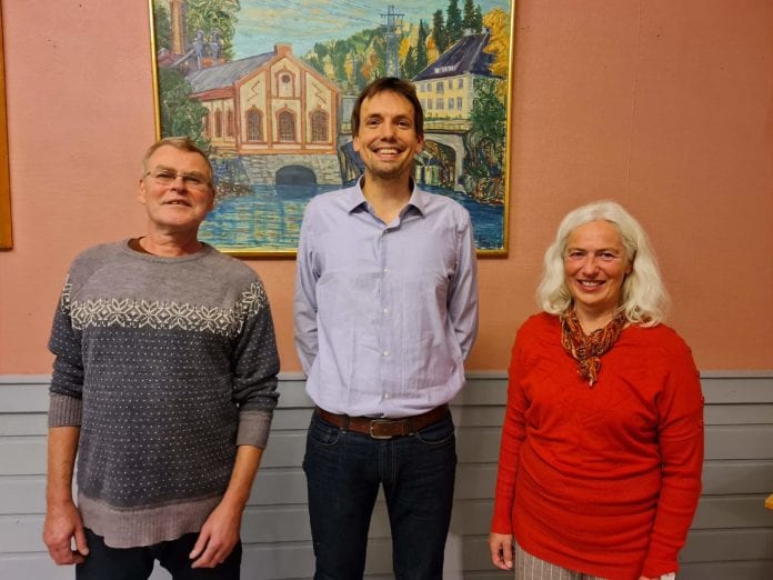 20201021_201620 Interimstyret for MIFF i Midt- og Øst-Telemark. Fra venstre: Torkjell Fosli, Benjamin Karlsen og Aina Grønnestad. (Foto: Kjetil Ravn Hansen, MIFF).