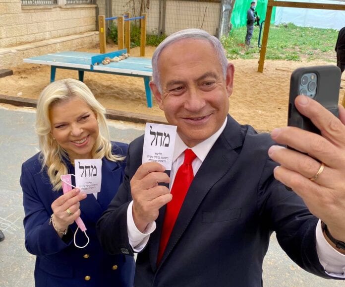 Netanyahu har avgitt stemme